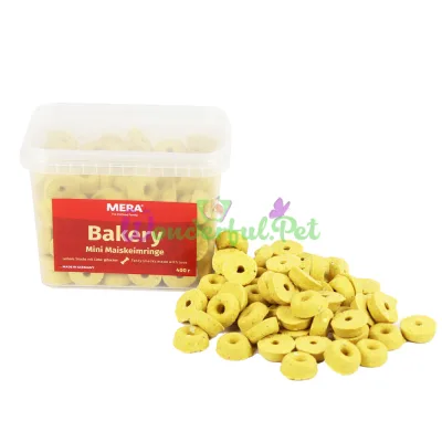 MERA Maiskeimringe Mini Corn Rings for Dogs (2.5 cm), 400 g