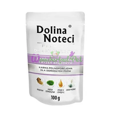 Пауч Dolina Noteci Premium Mini Dog Adult Rabbit Brown rice 100 г