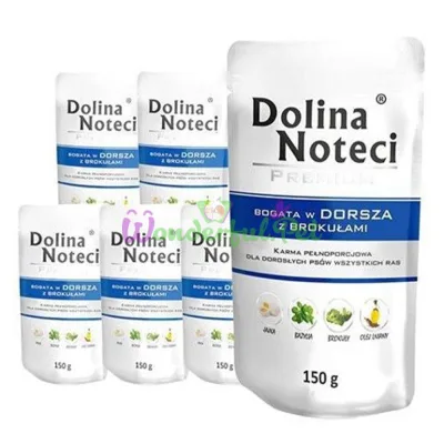 Пауч Dolina Noteci Dog Premium Cod Broccoli 150 г
