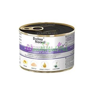 Dolina Noteci Dog Premium Mini Puppy Rabbit Liver Venison Tongue 185 g