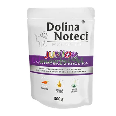 Пауч Dolina Noteci Premium L-M Puppy Rabbit liver 300 г