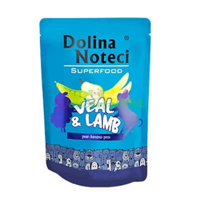 Пауч Dolina Noteci Superfood GF Dog Veal Lamb 300 г