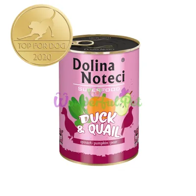 Dolina Noteci Superfood GF Dog Duck Quail 400g