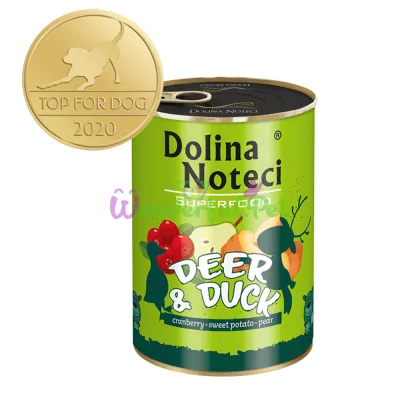 Dolina Noteci Superfood GF Dog Venison Duck 400g