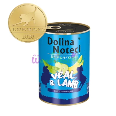 Dolina Noteci Superfood GF Dog Veal Lamb 400g