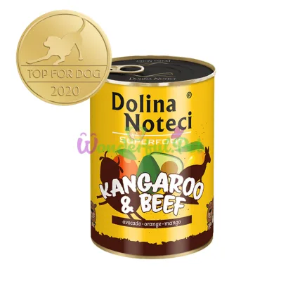 Dolina Noteci Superfood GF Dog Kangaroo Beef 400 g Canned Food