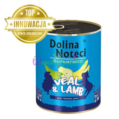 Консерва Dolina Noteci Superfood GF Dog Veal Lamb 800 г