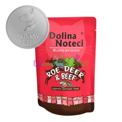 Dolina Noteci Superfood GF Cat Roe Deer Beef Pouch 85 g