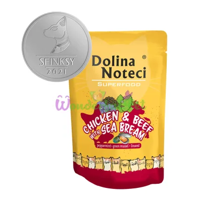 Пауч Dolina Noteci Superfood GF Cat Chicken Beef Dorado 85 г