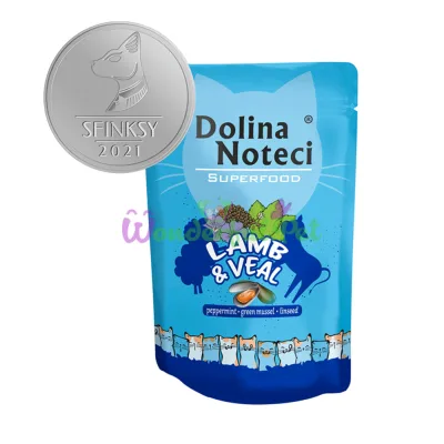 Dolina Noteci Superfood GF Cat Lamb Veal Pouch 85 g