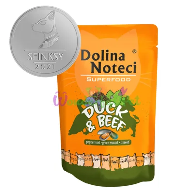 Dolina Noteci Superfood GF Cat Duck Beef Pouch 85 g