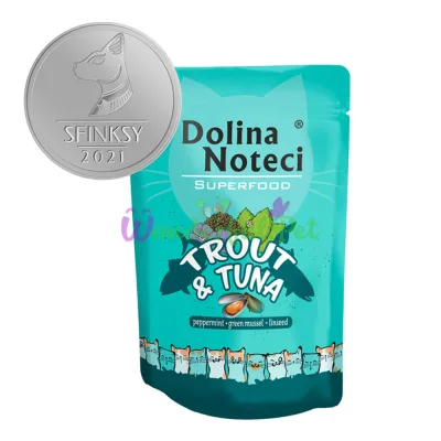 Dolina Noteci Superfood GF Cat Trout Tuna Pouch 85 g