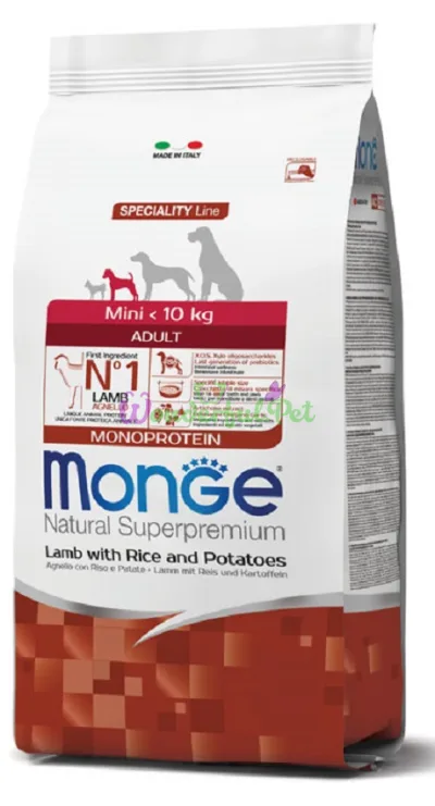 -50% Monge Dog Mini Adult Lamb Rice Potato 1.6 кг