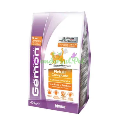 -50% Gemon Cat Adult Complete Chicken Turkey 800 г