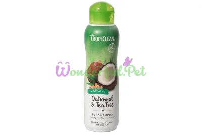 Therapeutic shampoo TropiClean Medicated Oatmeal Tea Tree 355 ml