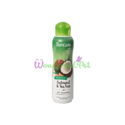 Лечебный шампунь TropiClean Medicated Oatmeal Tea Tree 355 мл