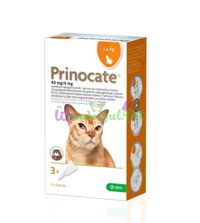 KRKA Prinocate Cat Spot-On for cats up to 4 kg, 3 pcs