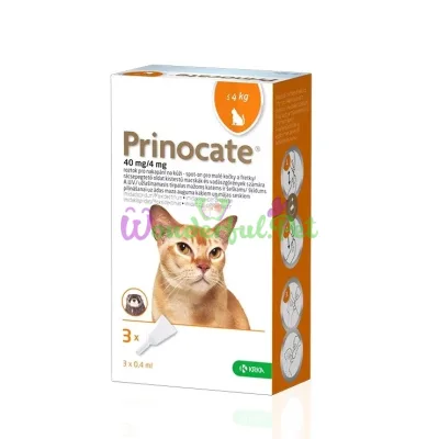 Капли на холку KRKA Prinocate Cat до 4 кг №3