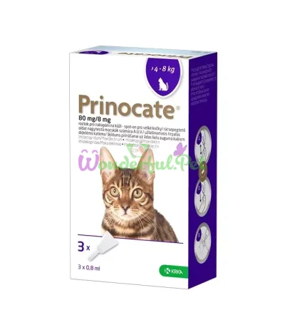 KRKA Prinocate Cat Spot-On for cats 4-8 kg, 3 pcs