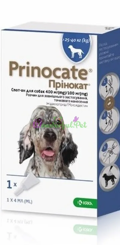 KRKA Prinocate Dog Spot-On 25-40 kg, 3 pcs