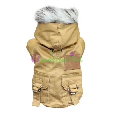 RockBlue Hooded Dog Jacket, size S