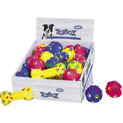 Игрушка Nobby Vinyl toys косточка/мячик ассорти винил 7-15 см