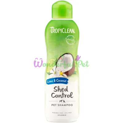Шампунь TropiClean Deshedding Lime Coconut Лайм и кокос для собак и кошек 592 мл