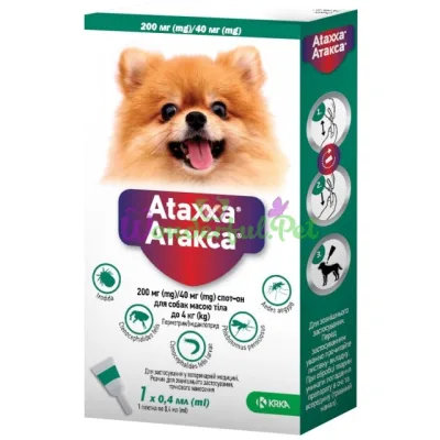 KRKA Ataxxa Dog Spot-On 0.4 ml up to 4 kg