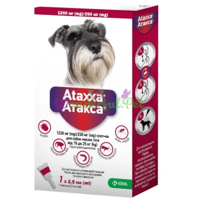 KRKA Ataxxa Dog Spot-On 2.5 ml 10-25 kg