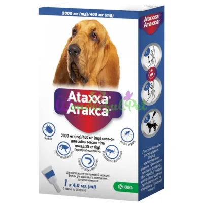 KRKA Ataxxa Dog Spot-On 4 ml 25 kg