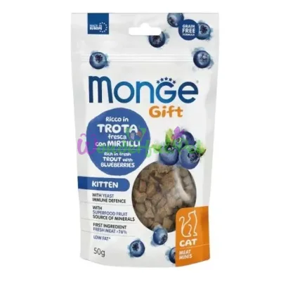 Monge Gift Cat Kitten Trout Blueberries 50 g