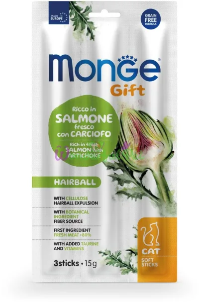 Monge Gift Cat Hairball Salmon Artichoke 15 g
