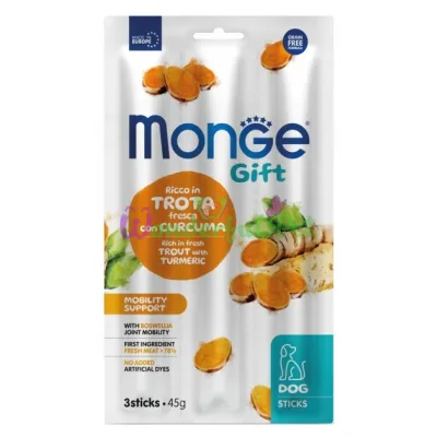 Лакомка Monge Gift Dog Mobility Trota Curcuma 45 г