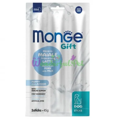 Monge Gift Dog Puppy Junior Pork Milk 45 g