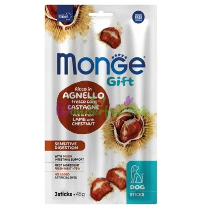 Monge Gift Dog Sensitive Digestion Lamb Chestnut Treat 45 g