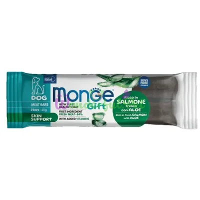 Лакомка Monge Gift Dog Skin support Salmon Aloe 40 г