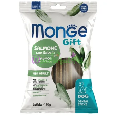 Monge Gift Dog Mini Dental Salmon Sage 120 g