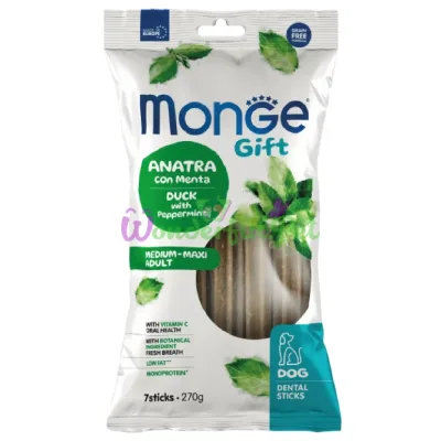 Monge Medium Maxi Dental Sticks Duck Mint 270 g