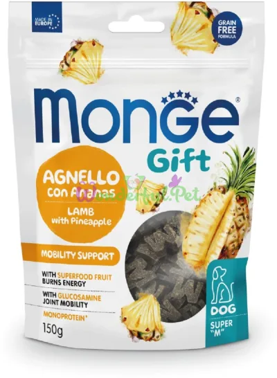 Monge Gift Dog Mobility Support Lamb Pineapple Treat 150 g