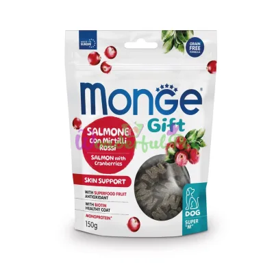 Monge Gift Dog Skin Support Salmon Cranberry Treat 150 g