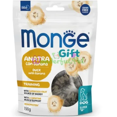 Monge Gift Dog Training Duck Banana Treat 150 g