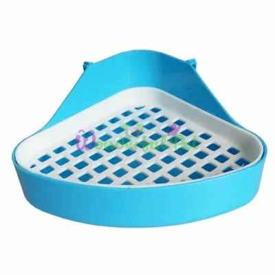 Jumbo corner toilet for rodents with grid, 24x16x9.5 cm