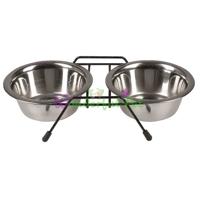 Миски TATRAPET Bowls Metal на подставке 2x350 мл