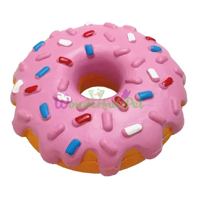 Іграшка для собак Toys Fun латексний пончик з пищалкою, 14 см