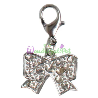 Tatrapet Expert Bow Silver Collar Charm 3.8 cm