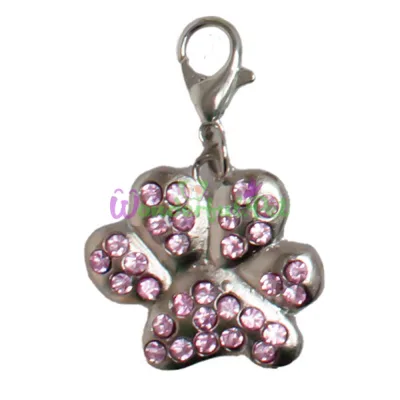 Підвіска на нашийник Tatrapet Expert Paw Pink 3.8 см