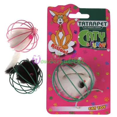 Игрушка TATRAPET Caty funny furry Mouse mix 6 см
