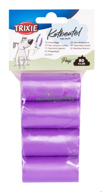 Сменные пакеты Trixie Bags Fiolet M 4x20 шт