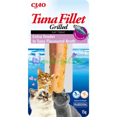 Лакомство INABA Cat Grilled Extra Tender Tuna Fillet Broth 15 г