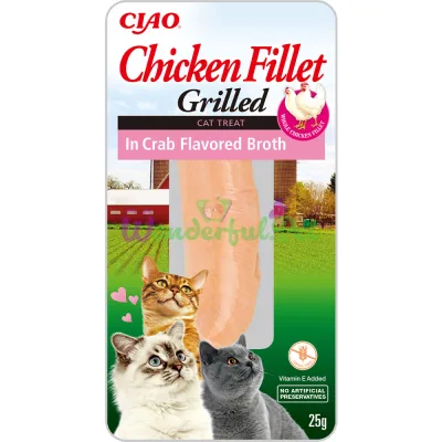 Лакомство INABA Cat Grilled Chicken Crab 25 г